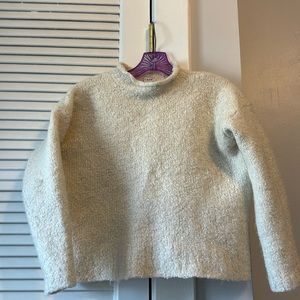 Jcrew White Turtleneck Sweater